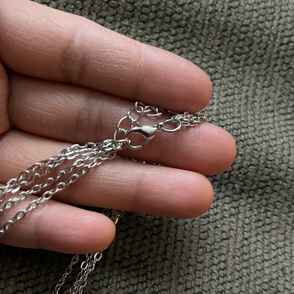 NWOT Women Multi-layer Long Chain Pendant Crystal Choker Necklace Jewelry - Picture 11 of 11